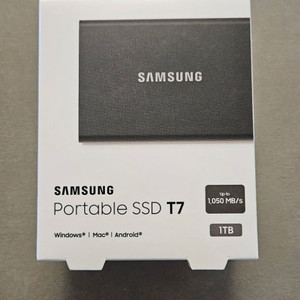 삼성 외장 SSD T7 1tb 미개봉 새상품
