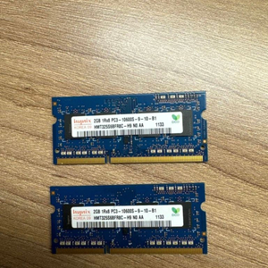 램 2기가 | 2개 | hynix pc3 10600s