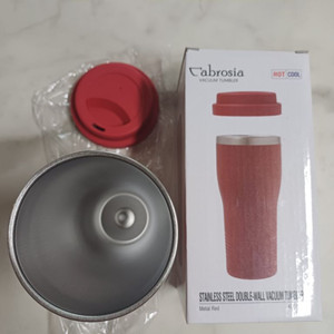 (새상품)카브로시아 실리콘 스텐텀블러 430미리+카누컵