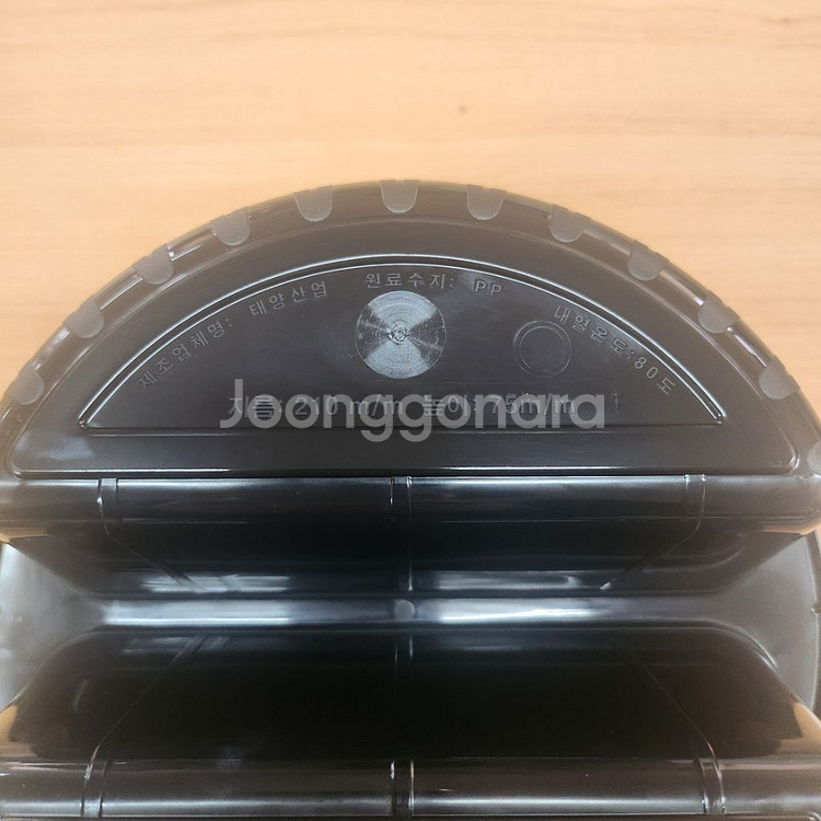 중화면용기 2칸(검정)(사출용기,중식포장용기)--1
