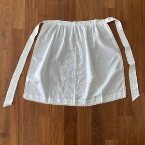 Vintage Paper White Apron