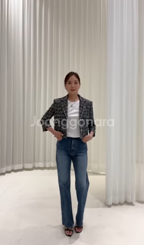 R2W 레디투웨어 트위드 블랙/ 택O /새상품--3