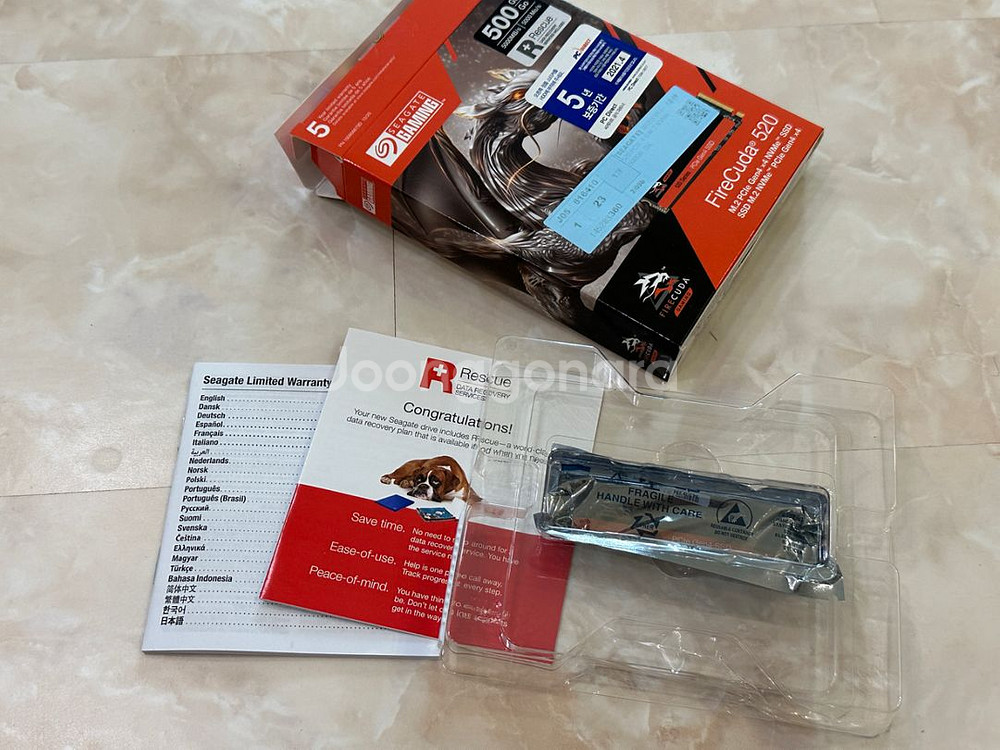 500GB m.2 SSD 씨게이트 파이어쿠다 520--1
