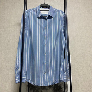 정품 M) 루이비통 블루 스트라이프 셔츠 95~100
