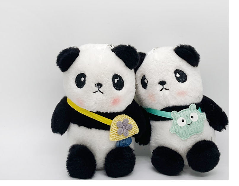 1+1 에버랜드 푸바오 팬더 유치원 커플키링 가방열쇠 이미지