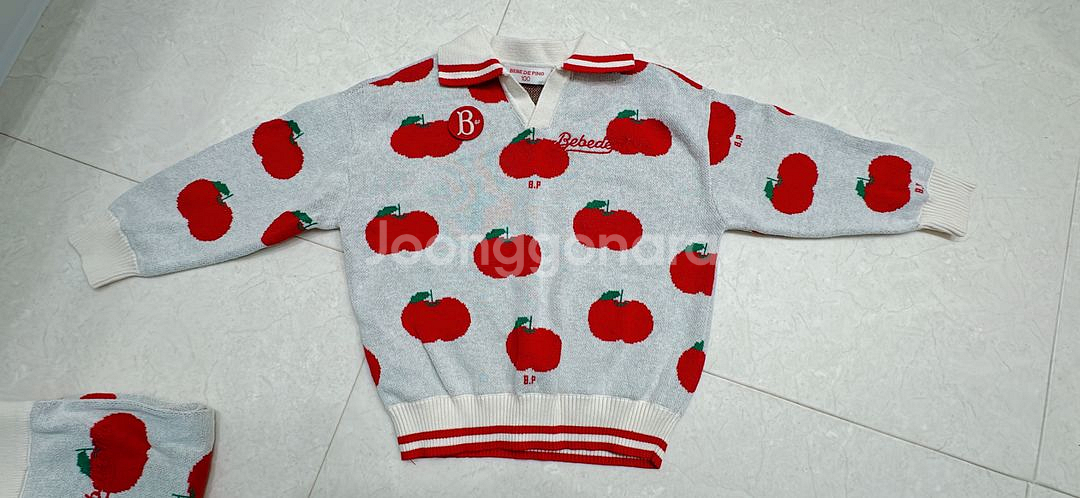 베베드피노 올오버뽐므스웨터,팬츠 100--1