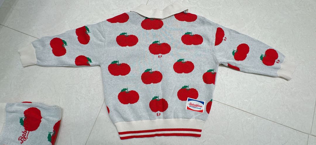 베베드피노 올오버뽐므스웨터,팬츠 100 이미지