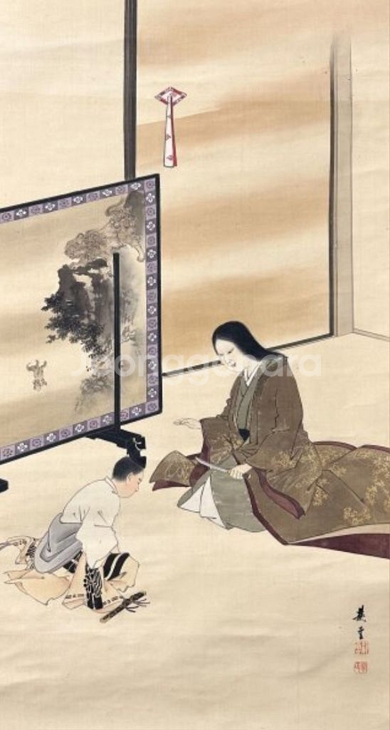 일본 인물화. 진품보장. 판매합니다.--4