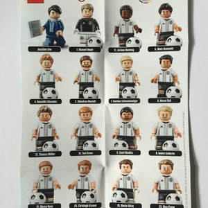 레고 미니피겨 독일축구선수 71014 새상품