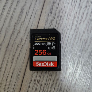샌디스크 256GB 캠코더 메모리카드 팝니다