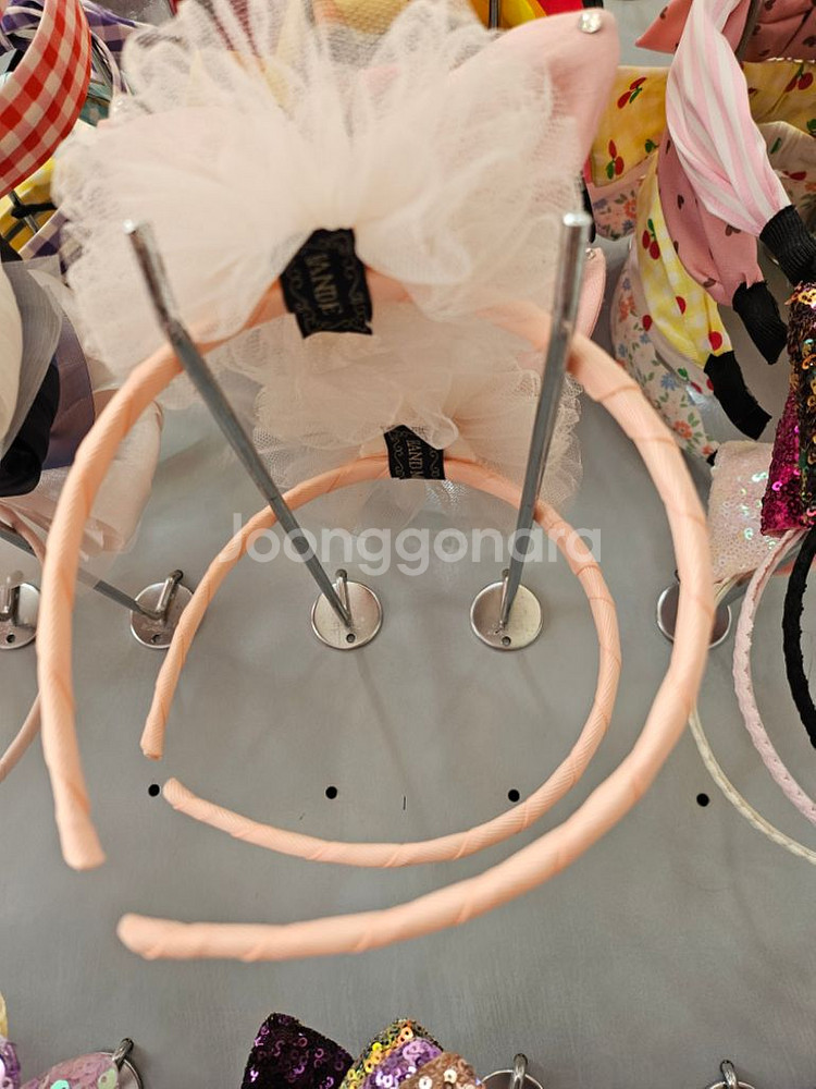 토끼와이어머리띠2개--2