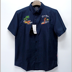 그루브라임 정품 하와이안 셔츠 네이비색 95 H-762