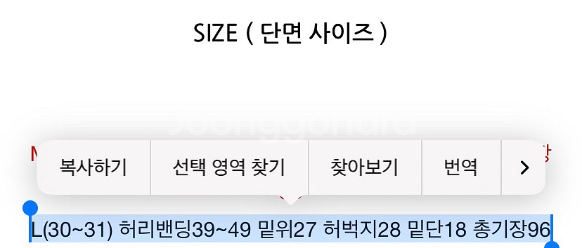 남성 여름 쿨링 스판 슬랙스 바지 (L(30~31))--5