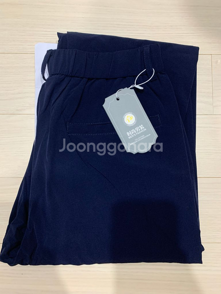 남성 여름 쿨링 스판 슬랙스 바지 (L(30~31))--3