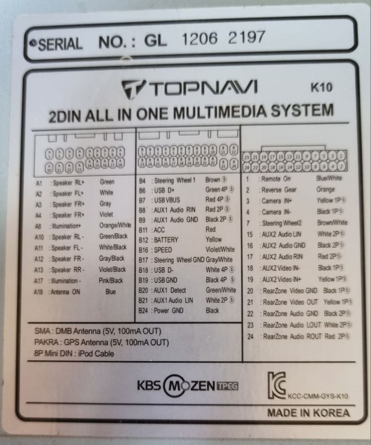 탑네비 K10 올인원 이미지