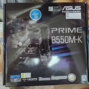 (미개봉) ASUS PRIME B550M-K 대원CTS