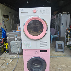 벨BELLE 핑크 6.5키로 드럼세탁기+9키로건조기 직