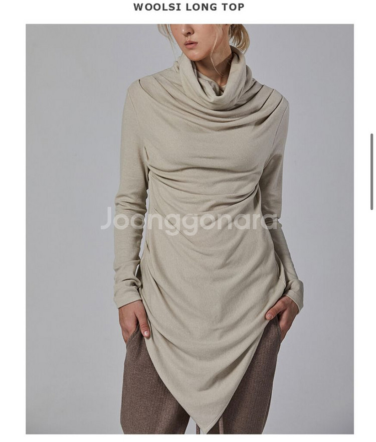 은주고/ WOOLSI LONG TOP 베이지(새상품)--1