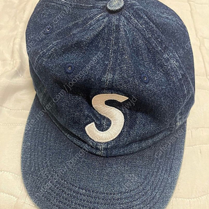 슈프림 S 데님 모자washed denim s logo