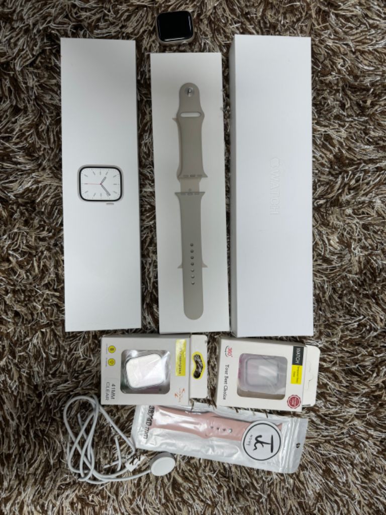애플워치7 셀룰러+GPS 41mm 풀박스 효율100