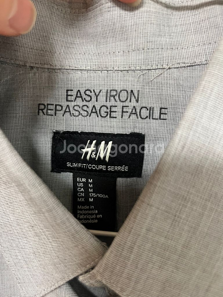 H&M easy iron 셔츠--1