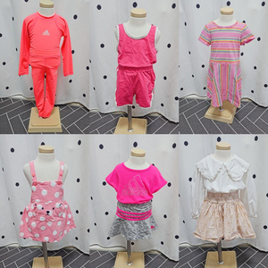 무배)여아옷일괄 5-7호 10벌 핑크옷 아기옷
