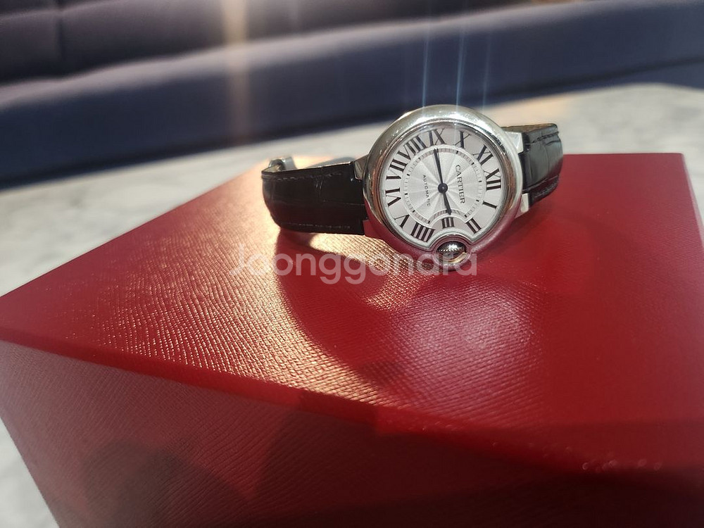 [까르띠에] 발롱 블루 33mm 오토매틱 가죽--6