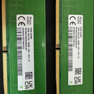 (새제품) SK하이닉스 DDR5 5600 16기가 2개
