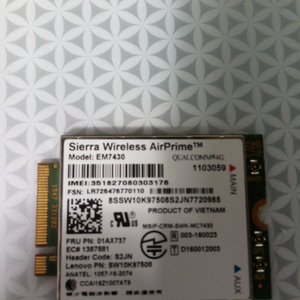 EM7430 노트북 WWAN 카드