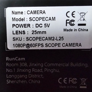 RUN CAM SCOPECAM/25MM 액션캠