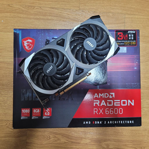 amd 라데온 rx6600 그래픽카드 팝니다