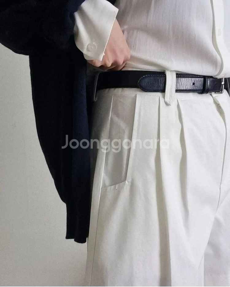 a라인 핀턱 반바지--3