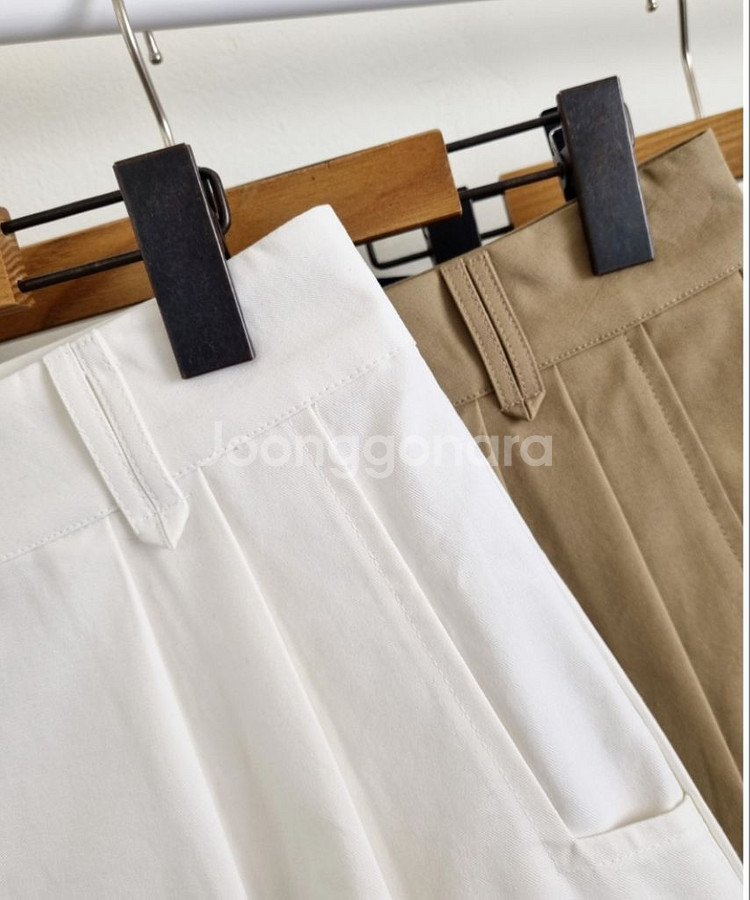 a라인 핀턱 반바지--7