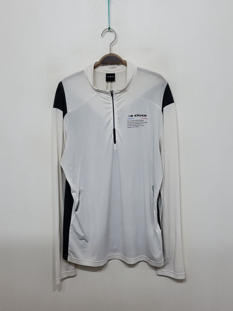 (XL) 아이더 반집업 티셔츠 스판 기능성 긴팔티