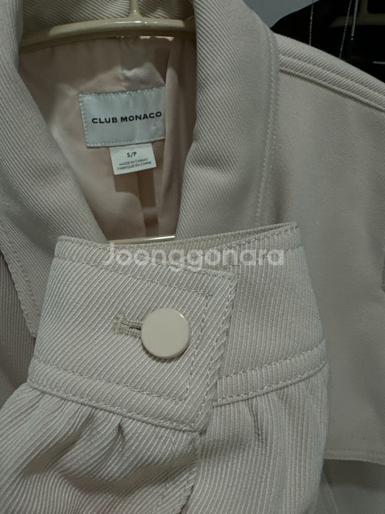 새상품급))클럽모나코 블루종 점퍼 자켓 아이보리--4