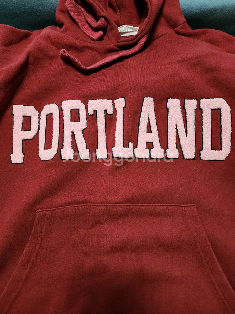 &시에로 PORTLAND 부클자수 레터링후디.--5