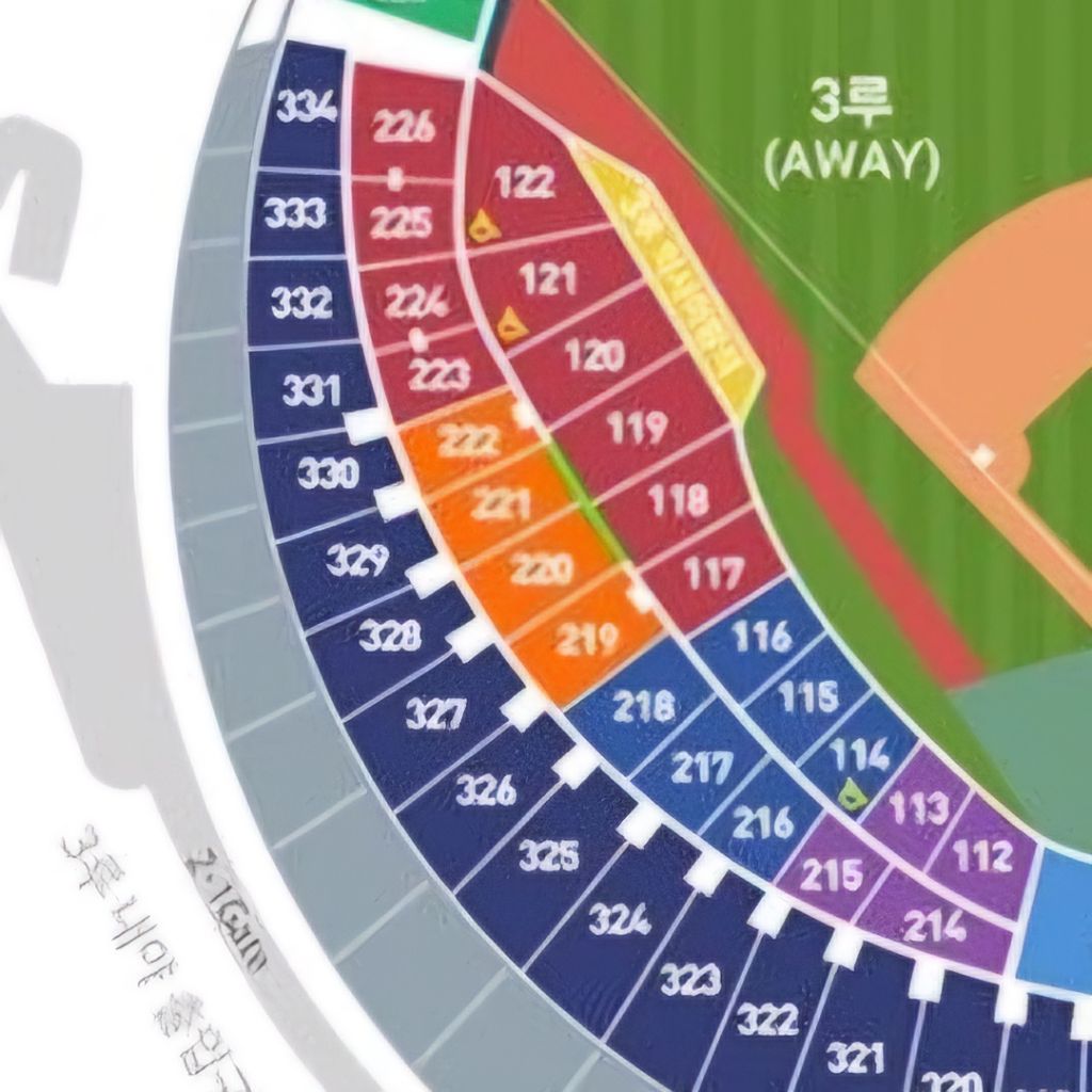 4/26 기아 vs lg 3루 오렌지석 3연석