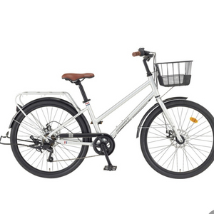 신품 알루미늄 바구니 자전거 26인치 바퀴 여성용