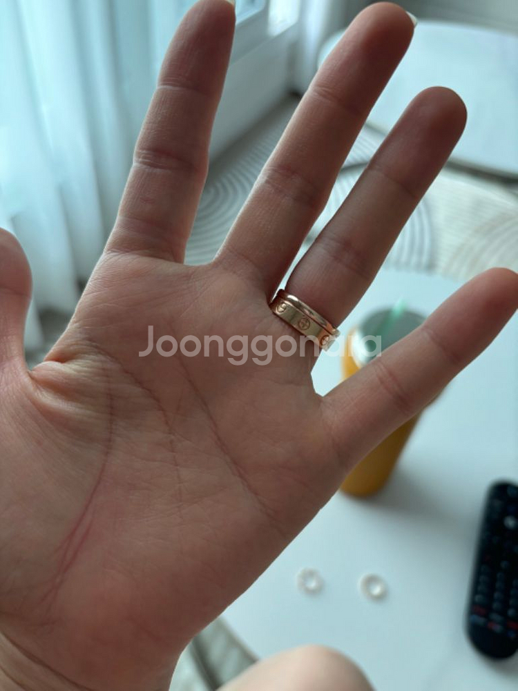 14k 로즈골드 큐빅 가드링 9호--1