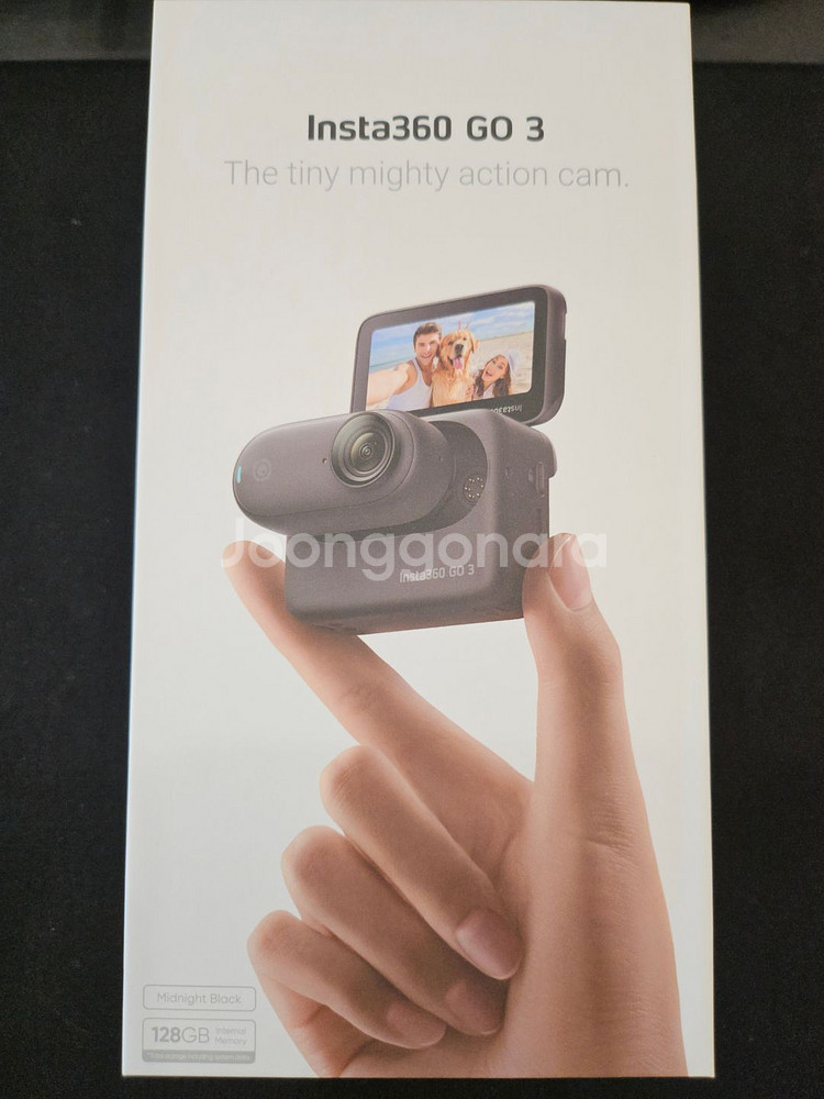 (인증) 한번 쓴 인스타360 GO3 128GB블랙--0