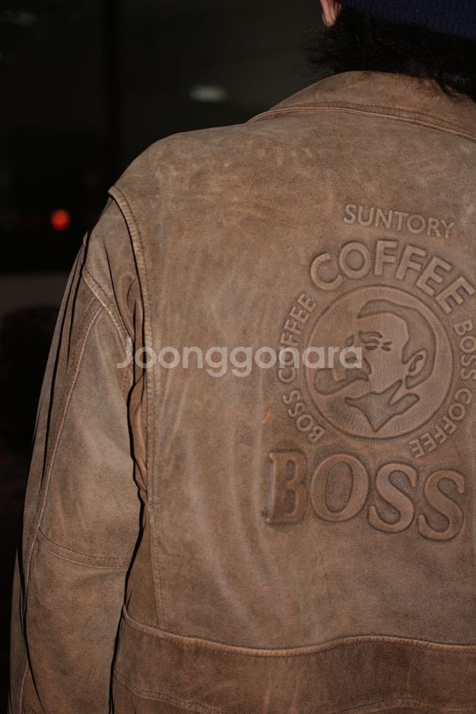 Boss Coffee 보스 커피 가죽 자켓--2