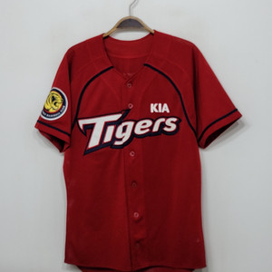 (95) 기아타이거즈 야구져지 반팔 필 유니폼 빨강