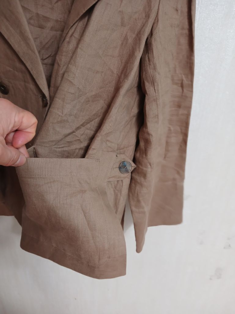 여성 칼라거펠트 마100% 린넨자켓 (새상품.박시100 이미지