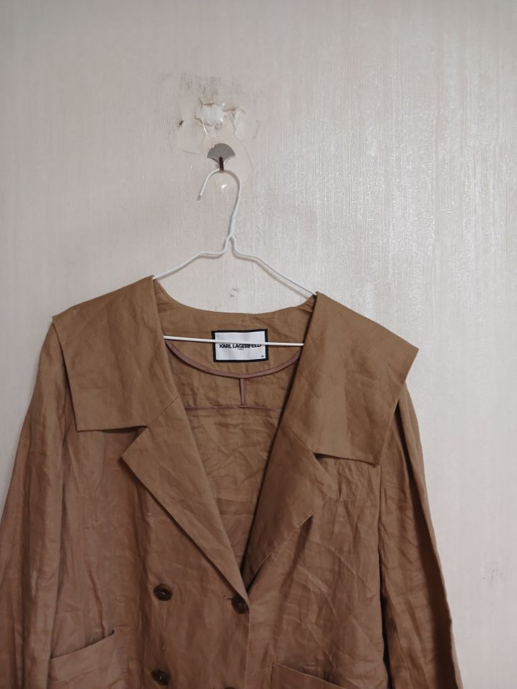 여성 칼라거펠트 마100% 린넨자켓 (새상품.박시100 이미지