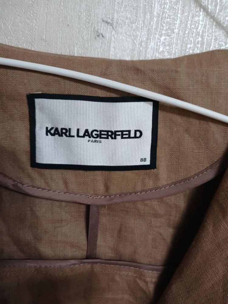 여성 칼라거펠트 마100% 린넨자켓 (새상품.박시100 이미지