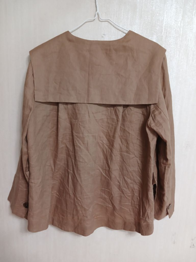 여성 칼라거펠트 마100% 린넨자켓 (새상품.박시100 이미지