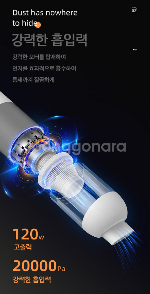 핸디 미니 무선 청소기/ CUQ011--2