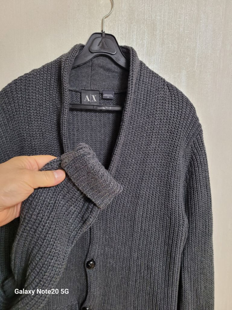 남성 A/X 클래식 면가디건 (100)--2