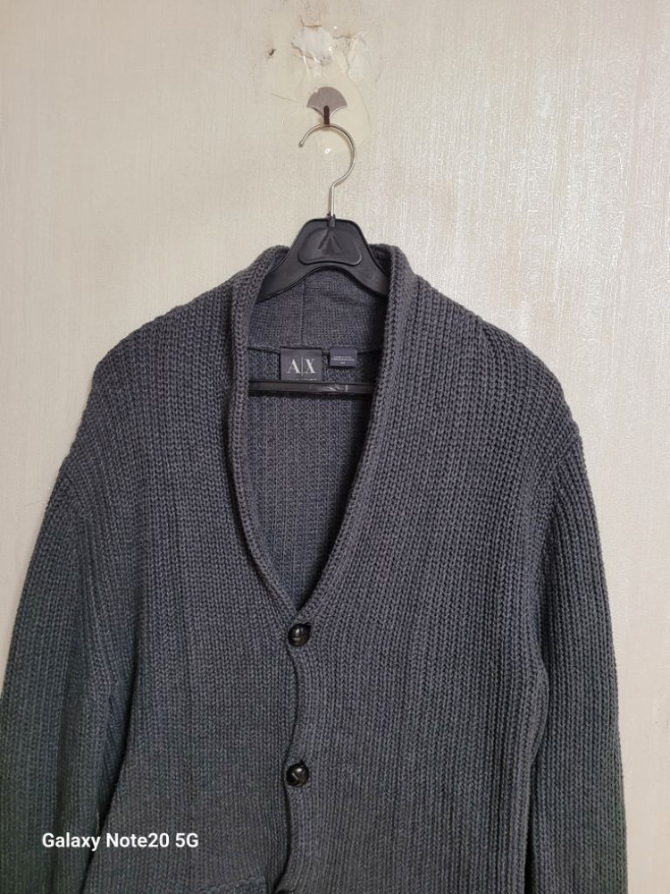남성 A/X 클래식 면가디건 (100)--1