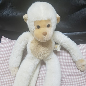 빈티지 하얀색 원숭이인형